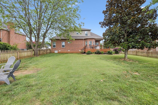 2707 Albany Ct, Murfreesboro, TN 37129 - fenced backyard with a deck