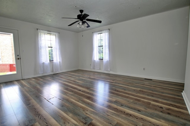2117 Mockingbird Ln Unit A, Springfield, TN 37172 - unfurnished room with dark wood finished floors and a ceiling fan