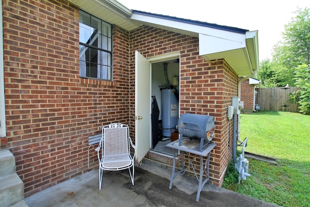 2117 Mockingbird Ln Unit A, Springfield, TN 37172 - view of patio / terrace with gas water heater
