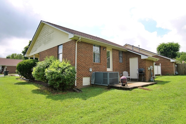 2117 Mockingbird Ln Unit A, Springfield, TN 37172 - rear view of house with brick siding and a patio area