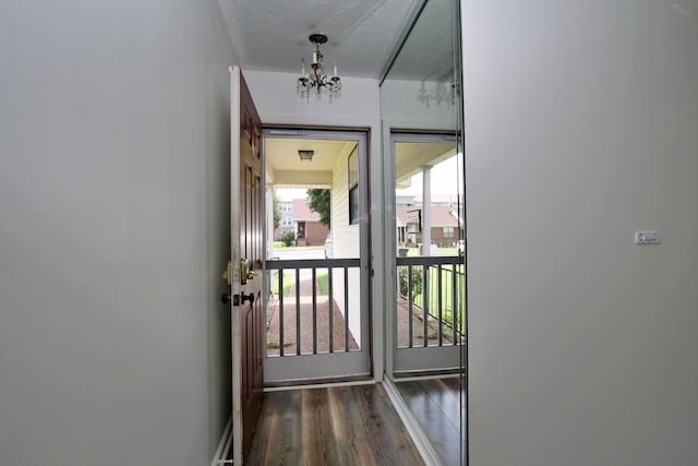 2117 Mockingbird Ln Unit A, Springfield, TN 37172 - entryway featuring a chandelier and wood finished floors