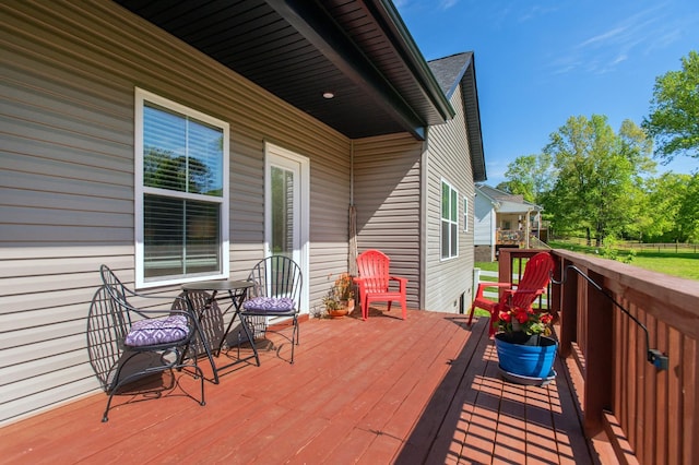 118 Colson Rd, Dover, TN 37058 - view of wooden deck
