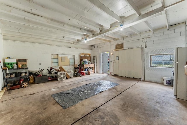 3102 Crescent Cir, Chattanooga, TN 37407 - garage featuring freestanding refrigerator