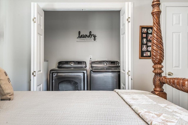 615 S Moore Rd, Chattanooga, TN 37412 - bedroom featuring washer and clothes dryer