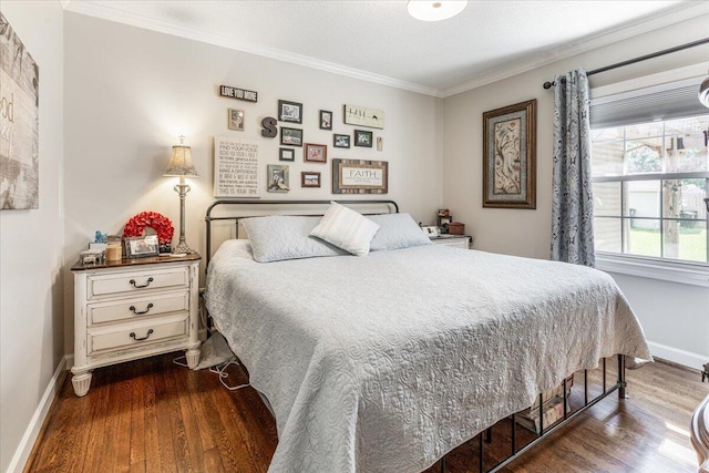 615 S Moore Rd, Chattanooga, TN 37412 - bedroom featuring ornamental molding and dark wood-style flooring