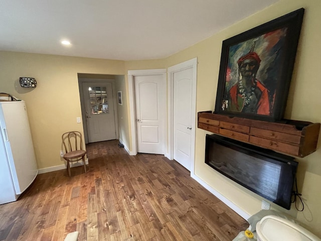 407 Cedar Rd, Pikeville, TN 37367 - living room with wood finished floors, water heater, and recessed lighting