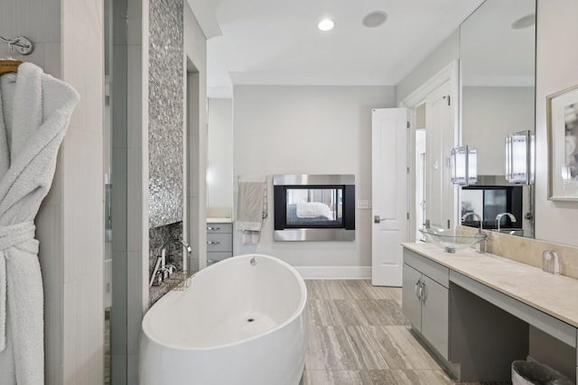 3 Annandale, Nashville, TN 37215 - full bathroom with vanity and a soaking tub