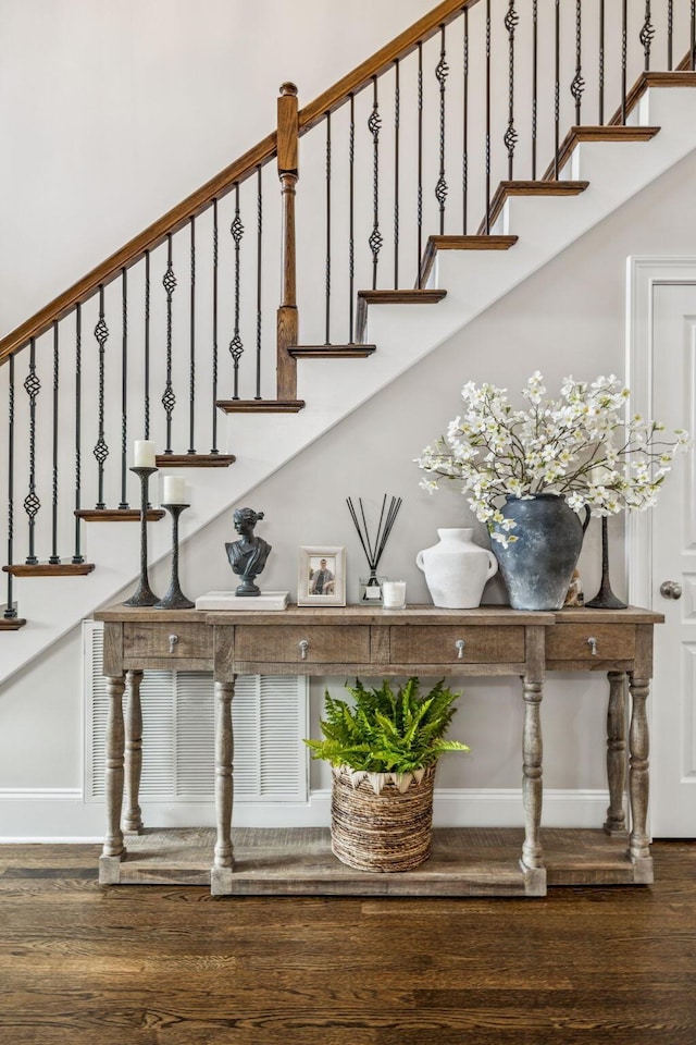 1808 Mosaic Trl, Murfreesboro, TN 37130 - staircase with wood finished floors