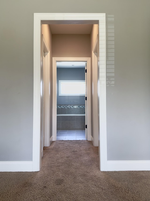 5120 Prickly Pine Pl, Murfreesboro, TN 37129 - hallway featuring carpet floors and baseboards