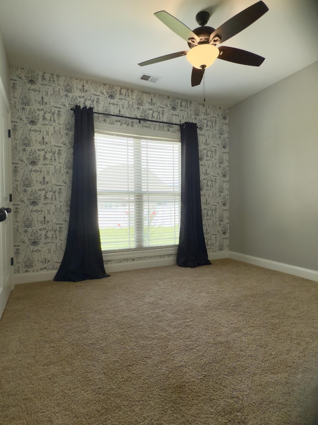 5120 Prickly Pine Pl, Murfreesboro, TN 37129 - carpeted empty room with baseboards and ceiling fan