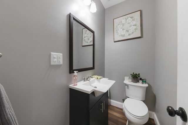 114 Deerview Dr, Columbia, TN 38401 - half bath featuring vanity and wood finished floors