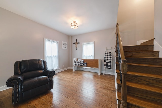 114 Deerview Dr, Columbia, TN 38401 - living area with stairway and wood finished floors