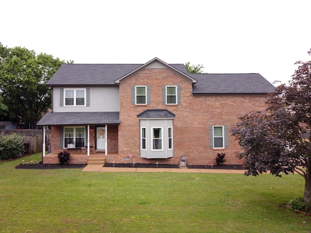 114 Deerview Dr, Columbia, TN 38401 - view of front facade featuring a porch, a shingled roof, and brick siding