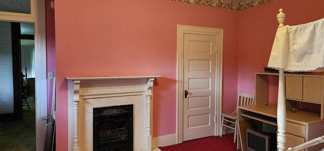 704 Main St N, Carthage, TN 37030 - unfurnished living room with a fireplace
