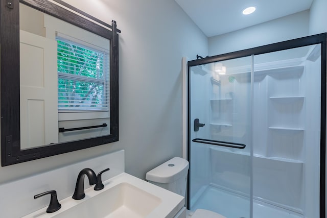 4893 Rainer Dr, Old Hickory, TN 37138 - bathroom with a stall shower and vanity