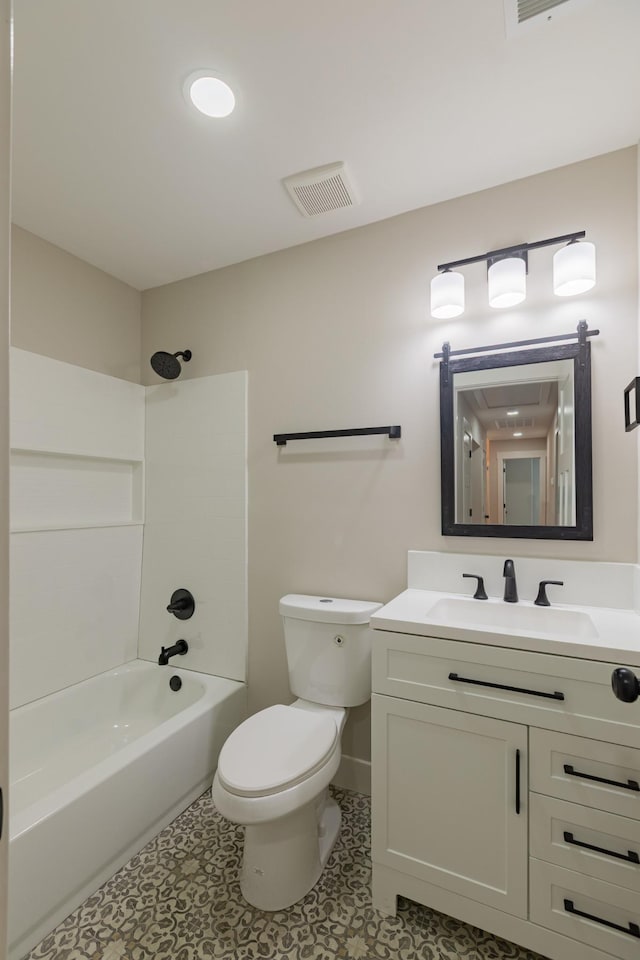 4893 Rainer Dr, Old Hickory, TN 37138 - bathroom featuring vanity and shower / bathtub combination