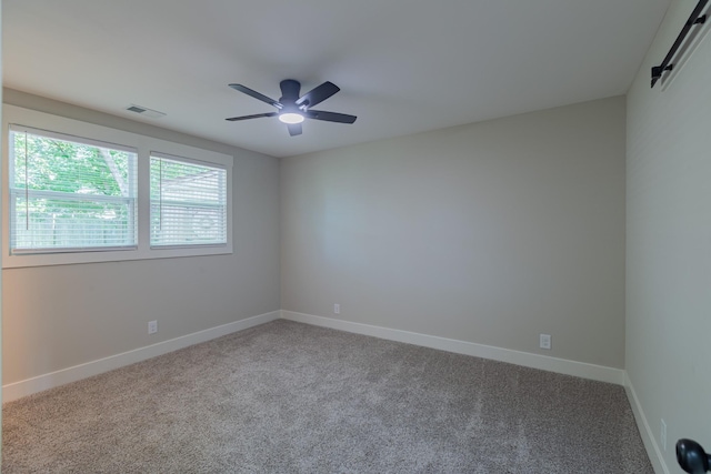 4893 Rainer Dr, Old Hickory, TN 37138 - carpeted spare room featuring ceiling fan and baseboards