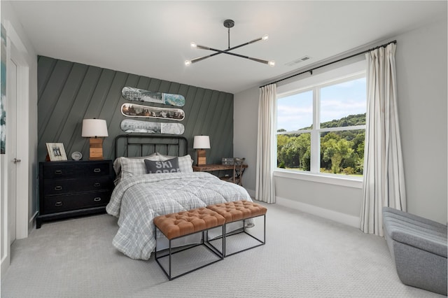 7103A Kyles Creek Dr, Fairview, TN 37062 - carpeted bedroom featuring a chandelier and baseboards
