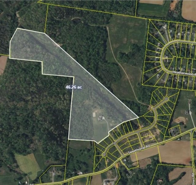 3699 Sweethome Rd, Ashland City, TN 37015 - map of property location with property parcel outlined