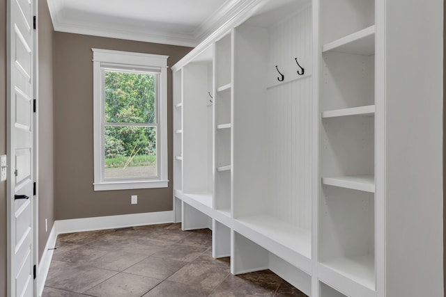 3699 Sweethome Rd, Ashland City, TN 37015 - mudroom with ornamental molding and baseboards