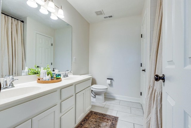 1018 Lowrey Pl, Spring Hill, TN 37174 - full bathroom featuring double vanity and tile patterned floors