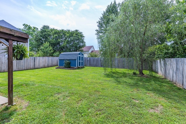 1018 Lowrey Pl, Spring Hill, TN 37174 - fenced backyard featuring a storage shed