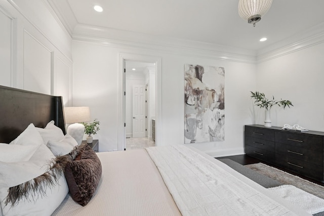 3600 Colewood Dr, Nashville, TN 37215 - bedroom featuring crown molding and recessed lighting