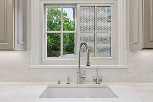 3600 Colewood Dr, Nashville, TN 37215 - kitchen view of light stone counters and tasteful backsplash