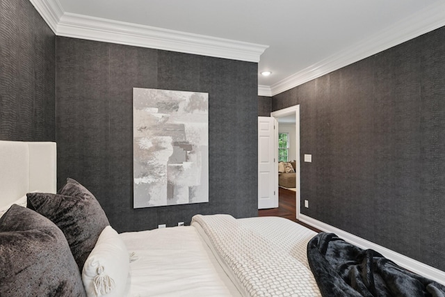 3600 Colewood Dr, Nashville, TN 37215 - bedroom featuring crown molding and wood finished floors