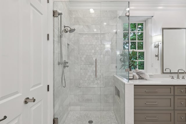 3600 Colewood Dr, Nashville, TN 37215 - full bathroom featuring a shower stall and vanity
