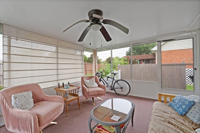 1438 Anita Ct, Murfreesboro, TN 37130 - sunroom / solarium with a ceiling fan