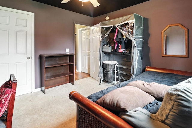 206 Cross Valley Dr, Columbia, TN 38401 - carpeted bedroom featuring ceiling fan and baseboards