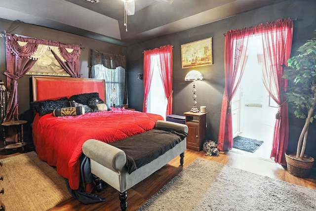 206 Cross Valley Dr, Columbia, TN 38401 - bedroom featuring a tray ceiling and light wood finished floors