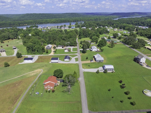127 Fisherdale Dr, Decaturville, TN 38329 - aerial view of property's location featuring a large body of water and a heavily wooded area