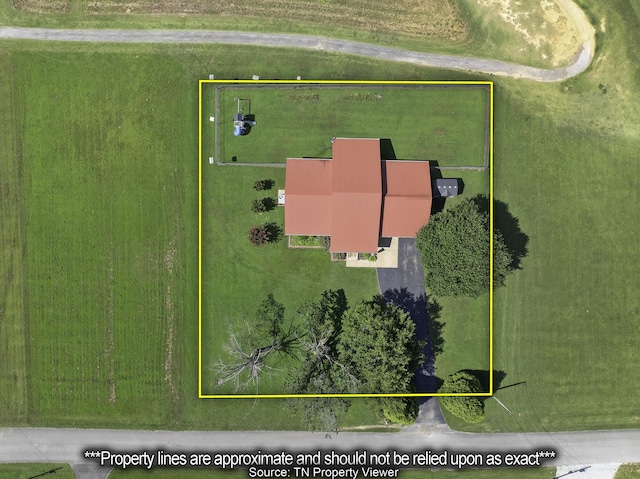 127 Fisherdale Dr, Decaturville, TN 38329 - aerial view of property's location with property boundaries highlighted