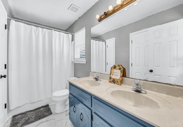 261 Golden Pond Ave, Oak Grove, KY 42262 - bathroom featuring double vanity and marble finish flooring