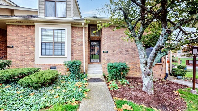 281 Glenstone Cir, Brentwood, TN 37027 - view of exterior entry featuring brick siding