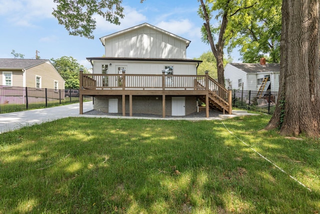 310 E Highland Dr, Columbia, TN 38401 - back of house featuring a wooden deck and stairway
