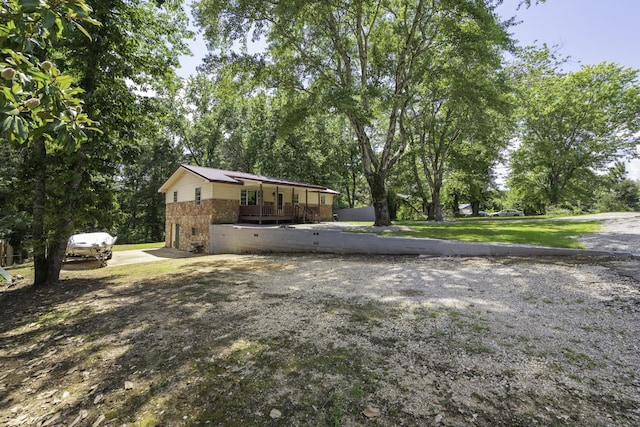 55 Lancaster Ln, Parsons, TN 38363 - view of side of property with brick siding