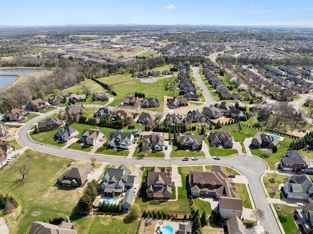 4376 Pretoria Run, Murfreesboro, TN 37128 - aerial view of property and surrounding area with nearby suburban area and a large body of water