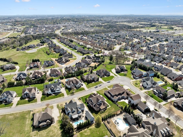 4376 Pretoria Run, Murfreesboro, TN 37128 - aerial view of property and surrounding area featuring nearby suburban area and a pool area