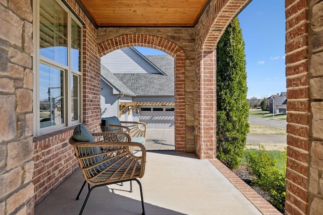 4376 Pretoria Run, Murfreesboro, TN 37128 - view of patio / terrace featuring a garage