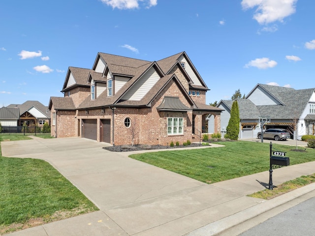 4376 Pretoria Run, Murfreesboro, TN 37128 - view of front of property with brick siding, driveway, and a shingled roof