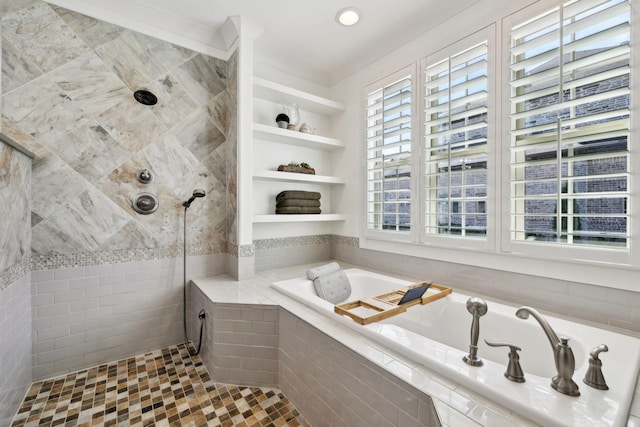 4376 Pretoria Run, Murfreesboro, TN 37128 - full bathroom with a bath and a tile shower