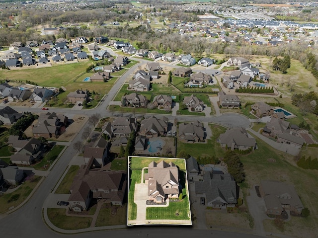 4376 Pretoria Run, Murfreesboro, TN 37128 - aerial view of property's location with nearby suburban area and property parcel outlined