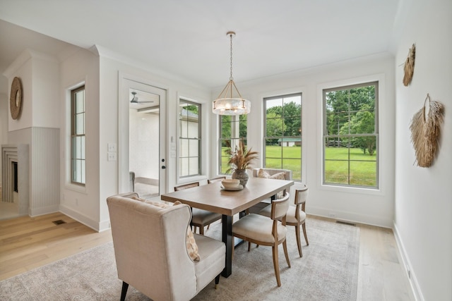 0 Horn Spgs, Lebanon, TN 37087 - dining room featuring light wood-type flooring and a fireplace