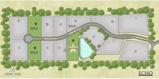 1706 Reflection Ln, Brentwood, TN 37027 - map showing property parcels