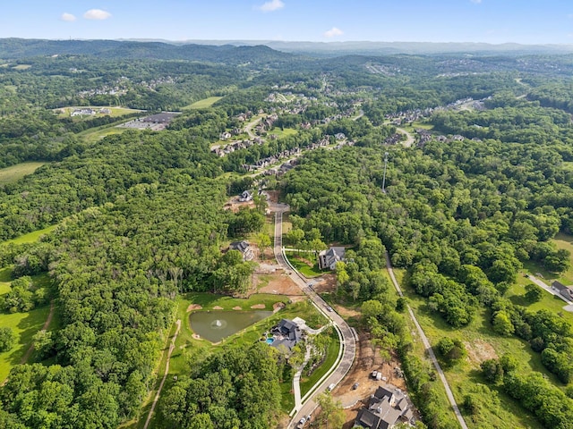1706 Reflection Ln, Brentwood, TN 37027 - aerial view of property and surrounding area with a heavily wooded area and a large body of water