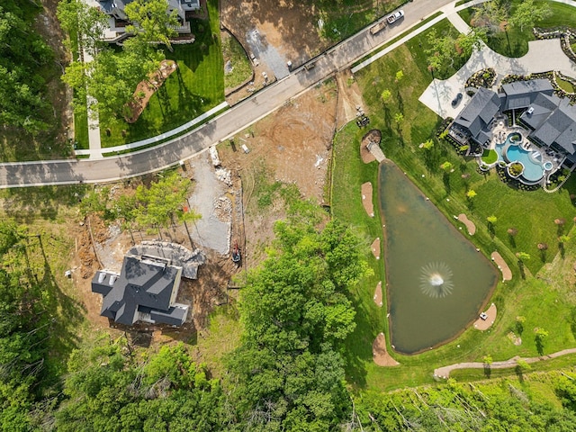1706 Reflection Ln, Brentwood, TN 37027 - bird's eye view of a pool and a large body of water