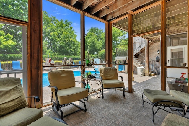 1660 Stokley Ln, Old Hickory, TN 37138 - sunroom with view of wooded area